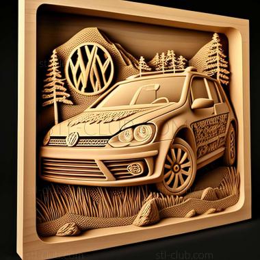 3D model Volkswagen Golf VI (STL)